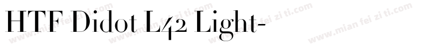 HTF Didot L42 Light字体转换